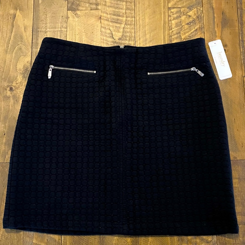 Laundry by Shelli Segal | Black Quilted Skirt